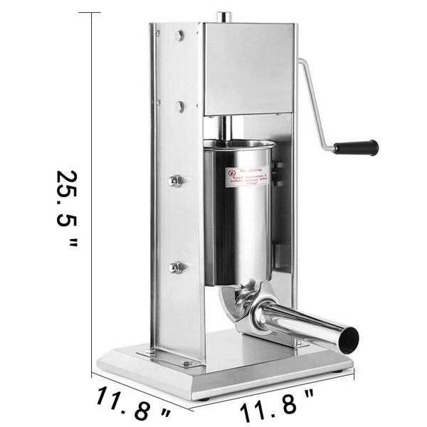 meat grinders 5l sausage stuffer filler maker machine slow/fast vertical 5 stuffing tubes
meat grinders 5l sausage stuffer filler maker machine slow/fast vertical 5 stuffing tubes