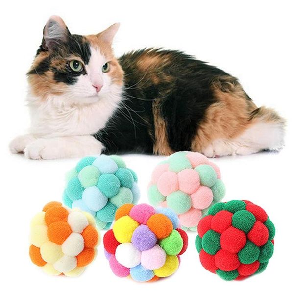 cat toys 5pcs/set colorful pompom ball for soft bite proof toy interactive pet plush kitten play chewing jouet chat
cat toys 5pcs/set colorful pompom ball for soft bite proof toy interactive pet plush kitten play chewing jouet chat