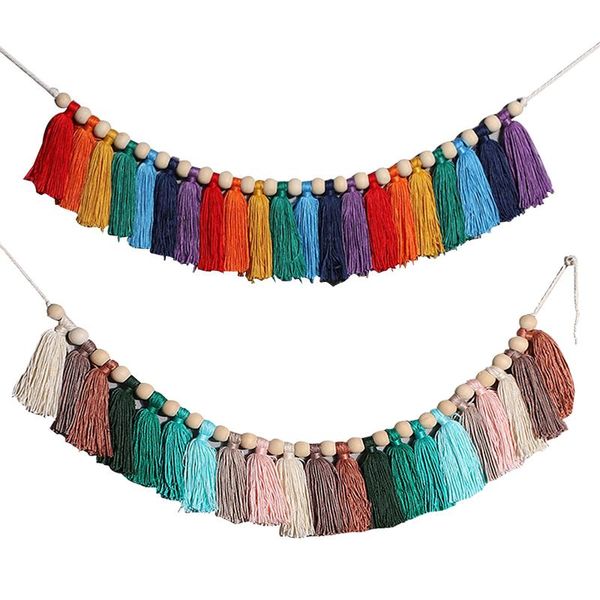 tapestries ins nordic macrame rainbow rope woven tassel wall hanging tapestry 10x210cm ornaments girls room nursery decoration
tapestries ins nordic macrame rainbow rope woven tassel wall hanging tapestry 10x210cm ornaments girls room nursery decoration