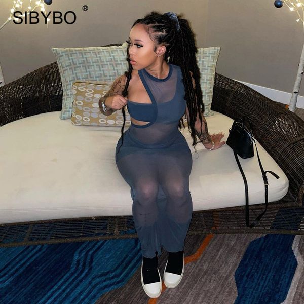 sibybo women see through long dress black mesh bodycon party dresses female 3 piece set summer sleeveles cut out vestidos, Black;white
sibybo women see through long dress black mesh bodycon party dresses female 3 piece set summer sleeveles cut out vestidos, Black;white