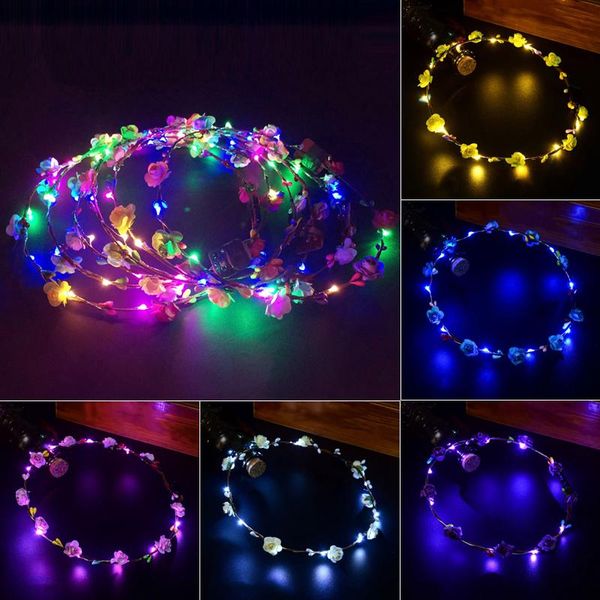 party decoration 2021 est fashion flower headband led light up hair wreath garlands for wedding festival
party decoration 2021 est fashion flower headband led light up hair wreath garlands for wedding festival