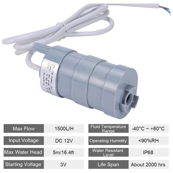 craft tools dc 12v submersible water pump camper motorhome high flow whale 1500l/h 5m low noise brushless motor
craft tools dc 12v submersible water pump camper motorhome high flow whale 1500l/h 5m low noise brushless motor
