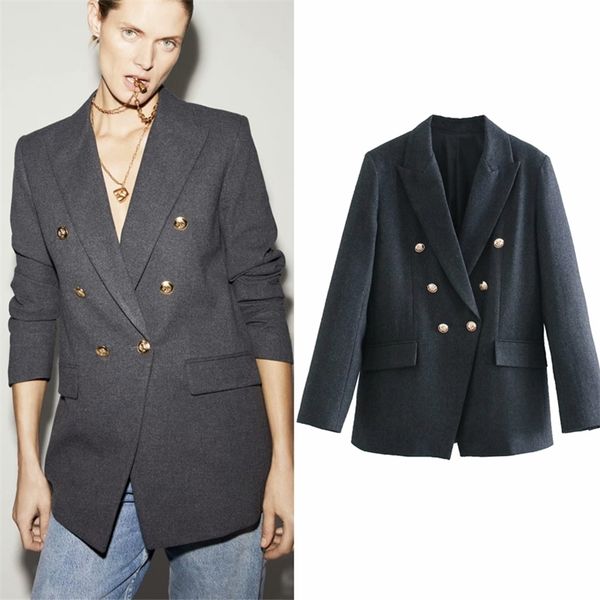 women summer za casual blazers coats long sleeve double breasted ol female elegant slim blazer outerwear clothes 210513, White;black
women summer za casual blazers coats long sleeve double breasted ol female elegant slim blazer outerwear clothes 210513, White;black