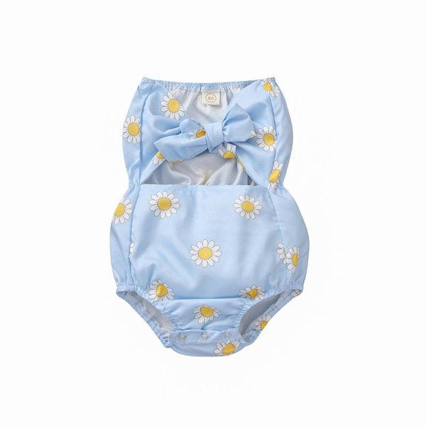 summer baby girl casual strapless romper, cartoon daisy print sleeveless bow loose tube jumpsuit, daily life rompers, Blue
summer baby girl casual strapless romper, cartoon daisy print sleeveless bow loose tube jumpsuit, daily life rompers, Blue