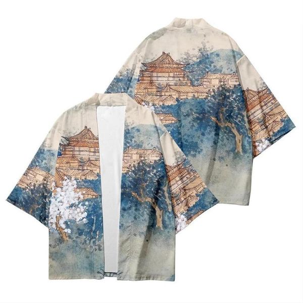 ethnic clothing summer kimono landscape creative 3d printing seven-point shirt robe cardigan loose men's feather woven delivery, Red
ethnic clothing summer kimono landscape creative 3d printing seven-point shirt robe cardigan loose men's feather woven delivery, Red