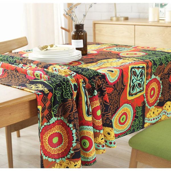 table cloth bohemian national style tablecloth, linden cotton and linen dust-proof cover towel
table cloth bohemian national style tablecloth, linden cotton and linen dust-proof cover towel