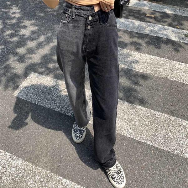 women's jeans irregular high waist pants for women loose wide leg jean streetwear woman denim casual straight, Blue
women's jeans irregular high waist pants for women loose wide leg jean streetwear woman denim casual straight, Blue