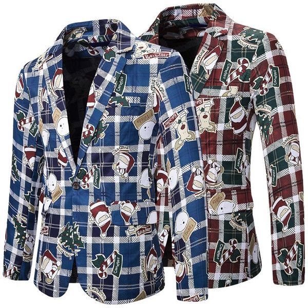 men's suits & blazers fashion christmas wine red suit jacket casual gift set print party clothing, White;black
men's suits & blazers fashion christmas wine red suit jacket casual gift set print party clothing, White;black