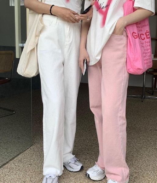 women's jeans self made brand streetwear pink high waist wide leg trousers leisure baggy vintage straight mom denim pants, Blue
women's jeans self made brand streetwear pink high waist wide leg trousers leisure baggy vintage straight mom denim pants, Blue