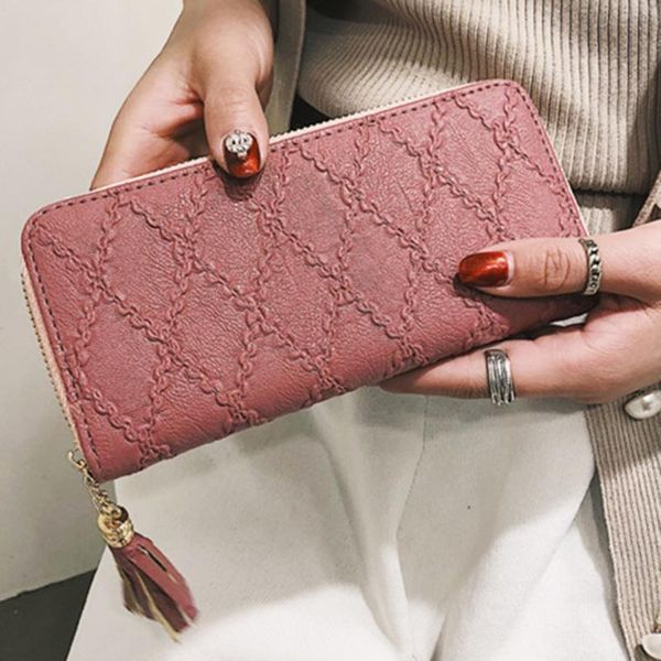 wallets long wallet women purses tassel fashion coin purse card holder female clutch money bag pu leather, Red;black
wallets long wallet women purses tassel fashion coin purse card holder female clutch money bag pu leather, Red;black