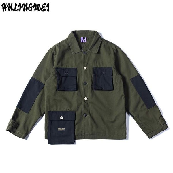 women's jackets hlm autumn 2021 jacket for men spring streetwear black patckwork pocket functional loose windbreaker, Black;brown
women's jackets hlm autumn 2021 jacket for men spring streetwear black patckwork pocket functional loose windbreaker, Black;brown