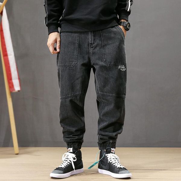 fashion streetwear men jeans vintage black loose fit cargo pants harem printed designer spliced hip hop jogger men's, Blue
fashion streetwear men jeans vintage black loose fit cargo pants harem printed designer spliced hip hop jogger men's, Blue