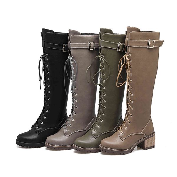 boots thick chunky block heels military women buckle strap lace up zipper knee high shoes lady woman female combat boot 43 j4ep, Black
boots thick chunky block heels military women buckle strap lace up zipper knee high shoes lady woman female combat boot 43 j4ep, Black