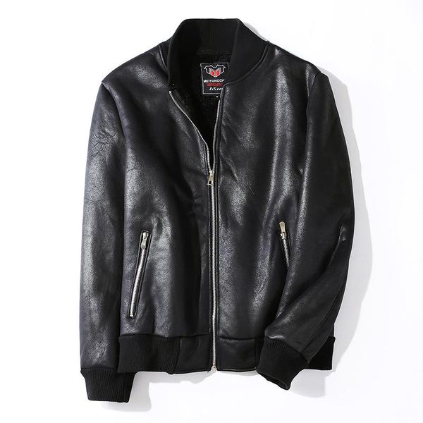 men's fur & faux autumn winter casual zipper pu leather jacket motorcycle coats men leisure clothing warm fleece, Black
men's fur & faux autumn winter casual zipper pu leather jacket motorcycle coats men leisure clothing warm fleece, Black