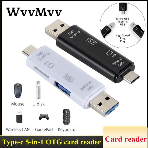hubs ype c & micro usb 5 in 1 otg card reader flash drive high-speed usb2.0 universal tf/sd for android phone computer
hubs ype c & micro usb 5 in 1 otg card reader flash drive high-speed usb2.0 universal tf/sd for android phone computer