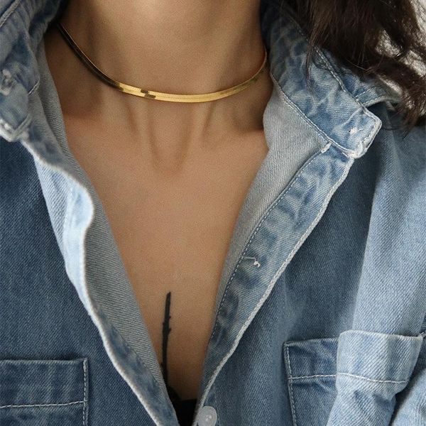 chokers snake bone chain necklace fashion simple blade personality girl hip hop party jewelry summer collocation, Golden;silver
chokers snake bone chain necklace fashion simple blade personality girl hip hop party jewelry summer collocation, Golden;silver