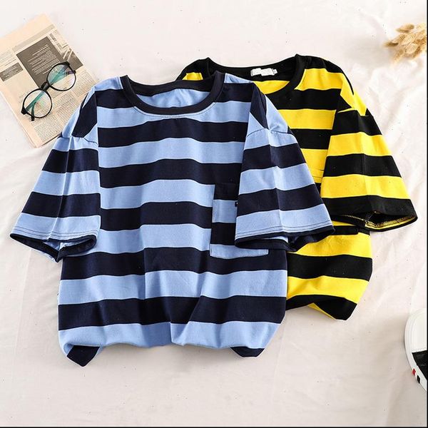 korean style womens t shirts striped all match shirt summer casual loose oversize basic tshirt harajuku ulzzang short sleeve female, White
korean style womens t shirts striped all match shirt summer casual loose oversize basic tshirt harajuku ulzzang short sleeve female, White