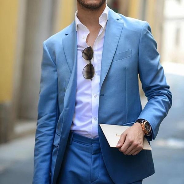 men's suits & blazers blue 2 piece slim fit men business suit tailor made groom wedding tuxedo prom setpants), White;black
men's suits & blazers blue 2 piece slim fit men business suit tailor made groom wedding tuxedo prom setpants), White;black