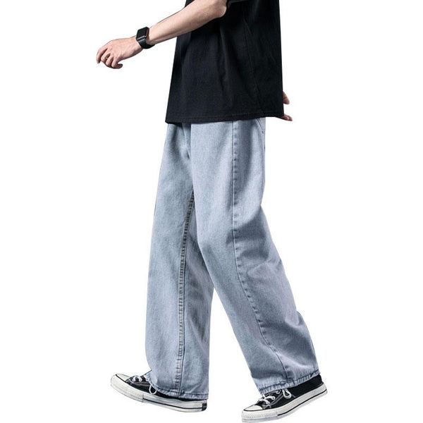 men's jeans light-colored autumn trendy brand straight loose student pants korean style wide-leg trousers, Blue
men's jeans light-colored autumn trendy brand straight loose student pants korean style wide-leg trousers, Blue