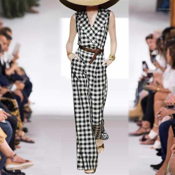 women's jumpsuits & rompers delocah women autumn fashion runway bodysuit sleeveless sashes plaid printed elegant slim fit ladies long j, Black;white
women's jumpsuits & rompers delocah women autumn fashion runway bodysuit sleeveless sashes plaid printed elegant slim fit ladies long j, Black;white