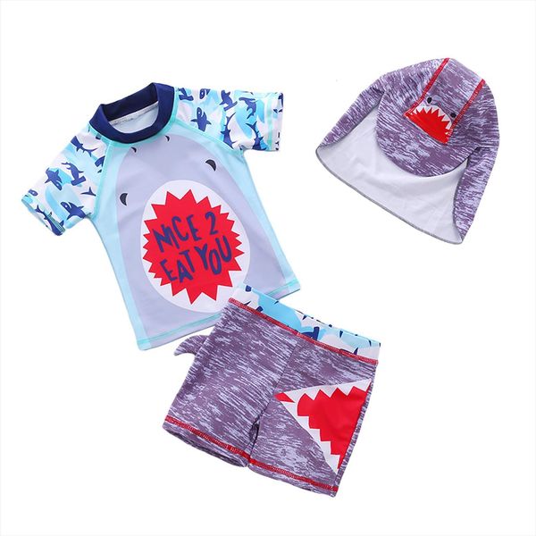 summer kids baby boys three piece swimming clothes set blue short sleeve shorts hat, White
summer kids baby boys three piece swimming clothes set blue short sleeve shorts hat, White