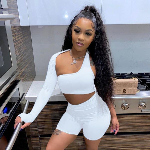 women's tracksuits the one-shoulder off shoulder hollow out sports jogger long-sleeved shorts two-piece set female wholesale drop, Gray
women's tracksuits the one-shoulder off shoulder hollow out sports jogger long-sleeved shorts two-piece set female wholesale drop, Gray
