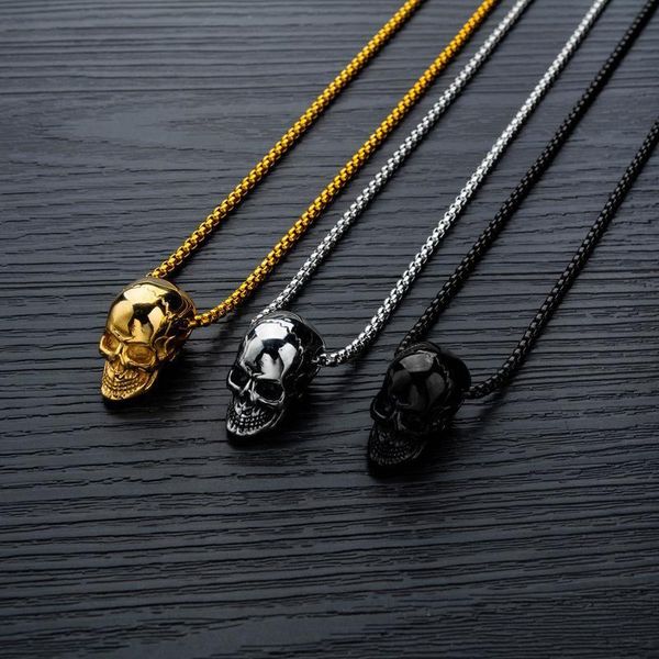pendant necklaces vintage hip-hop punk stainless steel 3d skull for women men rock cool domineering skeleton necklace jewelry, Silver
pendant necklaces vintage hip-hop punk stainless steel 3d skull for women men rock cool domineering skeleton necklace jewelry, Silver