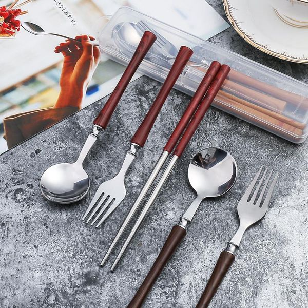 dinnerware sets wood grain handle xiaoman waist spoon fork chopsticks three-piece stainless steel simple portable set
dinnerware sets wood grain handle xiaoman waist spoon fork chopsticks three-piece stainless steel simple portable set
