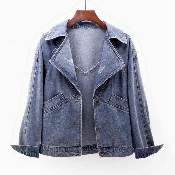 jacket 2021 autumn fashion denim jacket women plus size slim pocket suit collar long sleeve short jeans jackets coat female outerwear, Black;brown
jacket 2021 autumn fashion denim jacket women plus size slim pocket suit collar long sleeve short jeans jackets coat female outerwear, Black;brown