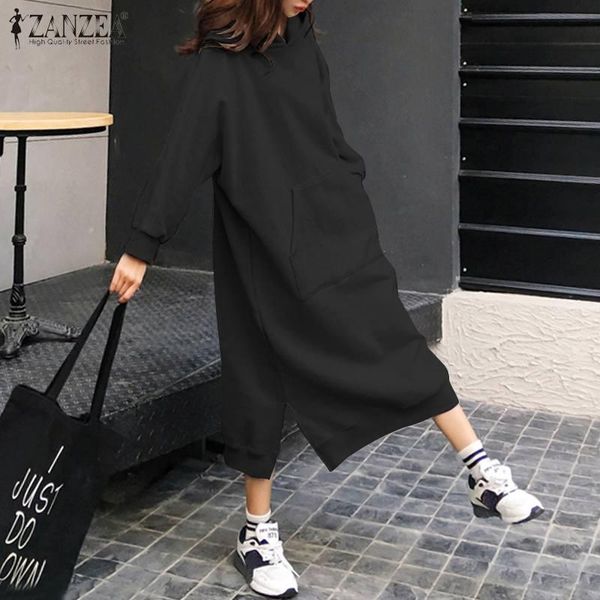 casual dresses fashion women autumn hoodies sweatshirt dress solid loose long pullover femme hooded sleeve sundress midi vestidos, Black;gray
casual dresses fashion women autumn hoodies sweatshirt dress solid loose long pullover femme hooded sleeve sundress midi vestidos, Black;gray