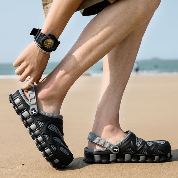 men women sport trainer big size sandals cross-border 2021 summer slippers hole shoes beach shoe slipper outdoors casual sandal code: 22ss-1, Black
men women sport trainer big size sandals cross-border 2021 summer slippers hole shoes beach shoe slipper outdoors casual sandal code: 22ss-1, Black