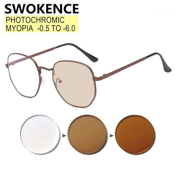 pochromic myopia glasses -0.5 to -6.0 prescription women men polygonal frame shortsighted optical eyeglasses f505 sunglasses, White;black
pochromic myopia glasses -0.5 to -6.0 prescription women men polygonal frame shortsighted optical eyeglasses f505 sunglasses, White;black