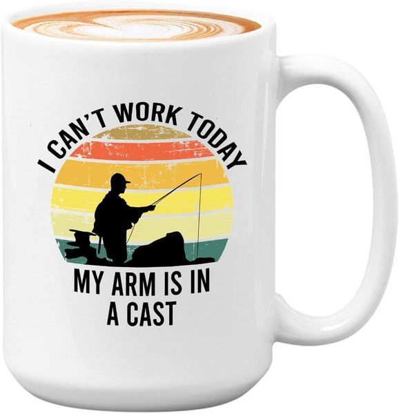 mugs fishing coffee mug 11oz white - i can't work today my arm is in a cast hobby fisherman for dad
mugs fishing coffee mug 11oz white - i can't work today my arm is in a cast hobby fisherman for dad