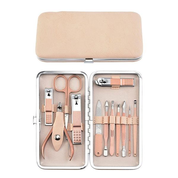 nail art kits 12/15/18pcs stainless steel manicure set rose gold clippers pedicure kit with portable leather box facial /hand/foot care
nail art kits 12/15/18pcs stainless steel manicure set rose gold clippers pedicure kit with portable leather box facial /hand/foot care