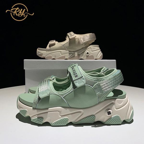 ry-relaa women sandals summer 2021 hing heel genuine leather luxury shoes designers ins platform chunky heels, Black
ry-relaa women sandals summer 2021 hing heel genuine leather luxury shoes designers ins platform chunky heels, Black