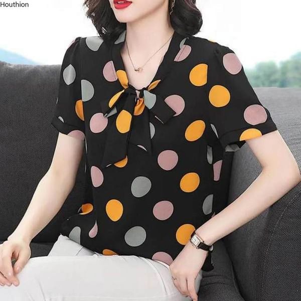 women's blouses & shirts chiffon loose plus size casual blouse fashion short sleeve polka dot bow tie pullover shirt summer 30063, White
women's blouses & shirts chiffon loose plus size casual blouse fashion short sleeve polka dot bow tie pullover shirt summer 30063, White