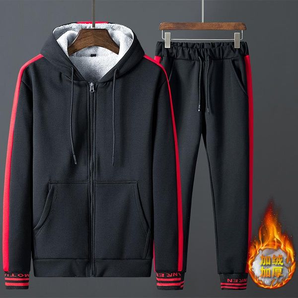 men's tracksuits sweatshirt suit fashion slim sportswear thickened warm clothing casual youth men set, Gray
men's tracksuits sweatshirt suit fashion slim sportswear thickened warm clothing casual youth men set, Gray