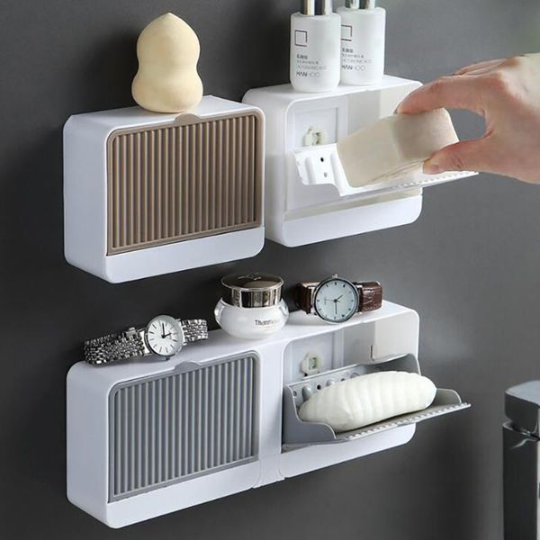 soap dishes dish holder bathroom shower waterproof wall mounted container box with lid drawer drainer rack
soap dishes dish holder bathroom shower waterproof wall mounted container box with lid drawer drainer rack