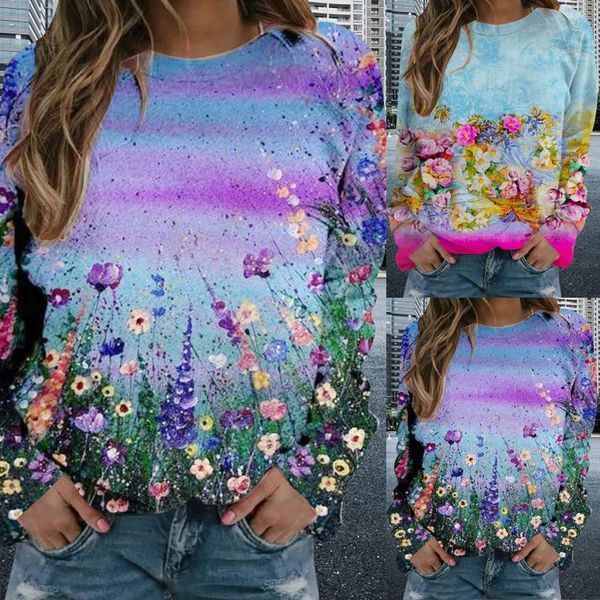 women's blouses & shirts blouse vintage floral printed sweatshirts thermal crewneck casual long sleeve loose blusas femininas r5, White
women's blouses & shirts blouse vintage floral printed sweatshirts thermal crewneck casual long sleeve loose blusas femininas r5, White