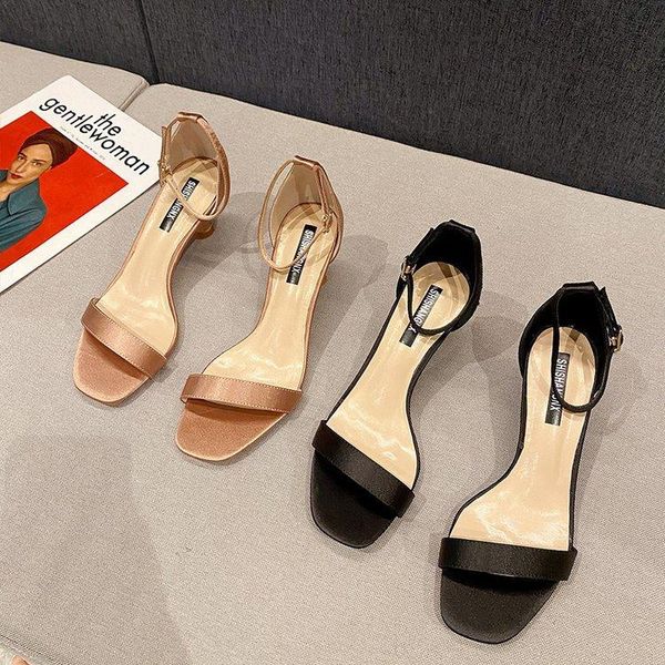 sandals women's stiletto 2021 spring and summer mid-heel buckle high heels low 5cm, Black
sandals women's stiletto 2021 spring and summer mid-heel buckle high heels low 5cm, Black