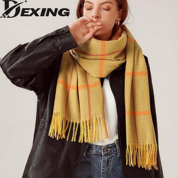 scarves british style plaid autumn winter scarf for women versatile warm imitation cashmere shawl 70*180cm, Blue;gray
scarves british style plaid autumn winter scarf for women versatile warm imitation cashmere shawl 70*180cm, Blue;gray