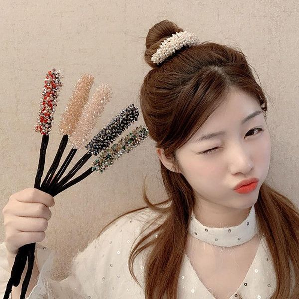 hair straighteners fashion crystal roller acetate banana curler women girls ponytail bun twist clip headwear styling accessories curlers, Black
hair straighteners fashion crystal roller acetate banana curler women girls ponytail bun twist clip headwear styling accessories curlers, Black