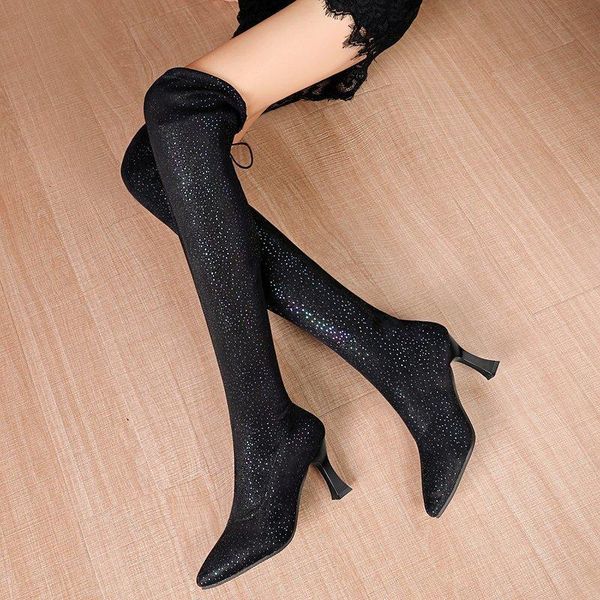 boots women's knee high suede heel pointed shoes winter casual solid color fine fashion women p0kj, Black
boots women's knee high suede heel pointed shoes winter casual solid color fine fashion women p0kj, Black