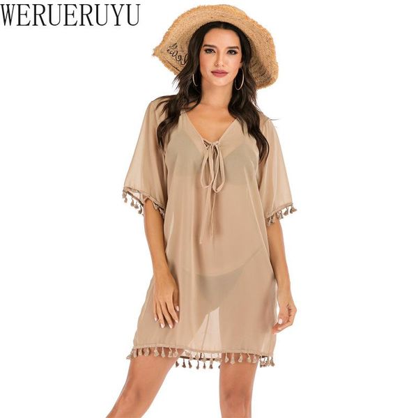 women's swimwear swimsuits beach outing tassel chiffon dress women sarong clothes dresses woman summer 2021 bath suits, White;black
women's swimwear swimsuits beach outing tassel chiffon dress women sarong clothes dresses woman summer 2021 bath suits, White;black