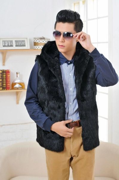 men's vests 2021 real genuine natural fur vest with hood men fashion gilet jacket outwear coat custom any size z411, Black;white
men's vests 2021 real genuine natural fur vest with hood men fashion gilet jacket outwear coat custom any size z411, Black;white