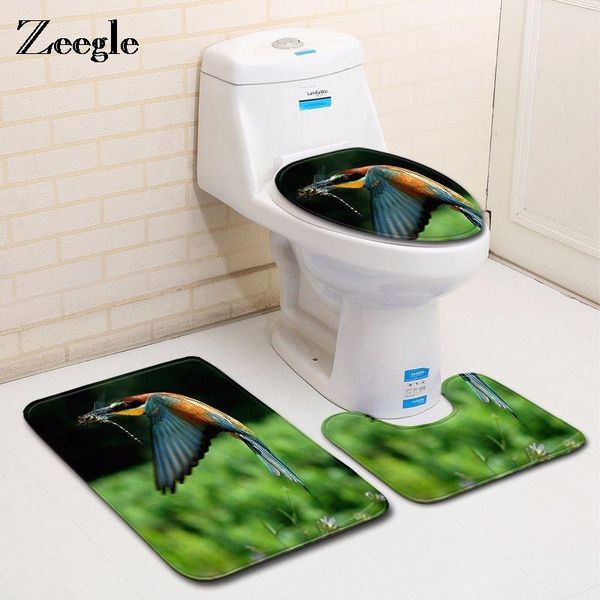 bath mats zeegle 3pcs/set bird pattern toilet seat cover mat colorful feather bathroom rug anti-slip shower carpet absorbent
bath mats zeegle 3pcs/set bird pattern toilet seat cover mat colorful feather bathroom rug anti-slip shower carpet absorbent