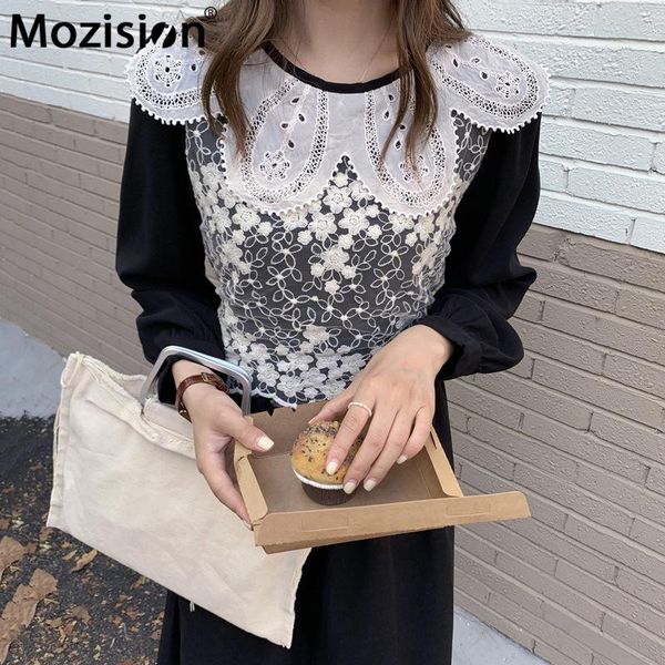 mozision chic lace patchwork lace-up dress for women o neck full sleeve pullover dresses ladies high waist elegant lady casual, Black;gray
mozision chic lace patchwork lace-up dress for women o neck full sleeve pullover dresses ladies high waist elegant lady casual, Black;gray