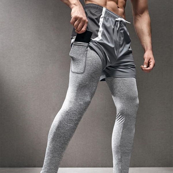 running pants men sports joggers 2 in 1 tights training gym jogging workout compression track fitness athletic activewear, Black;blue
running pants men sports joggers 2 in 1 tights training gym jogging workout compression track fitness athletic activewear, Black;blue