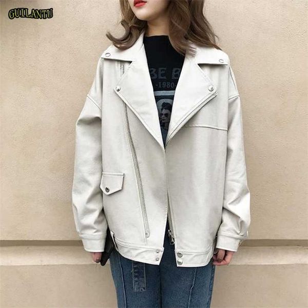 guilantu pu leather jacket women fashion bright colors beige motorcycle coat short faux leather biker jacket soft jacket female 211007, Black
guilantu pu leather jacket women fashion bright colors beige motorcycle coat short faux leather biker jacket soft jacket female 211007, Black