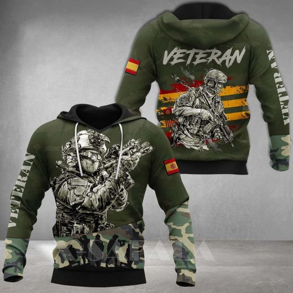 men's hoodies & sweatshirts army spanish soldier - spain veteran 3d print hoodie spring autumn man women harajuku outwear hooded pullov, Black
men's hoodies & sweatshirts army spanish soldier - spain veteran 3d print hoodie spring autumn man women harajuku outwear hooded pullov, Black